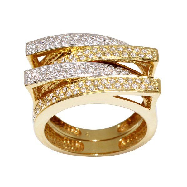 Anel Ouro 18k e Moissanite