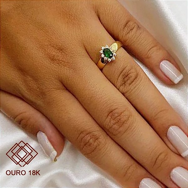 Anel Formatura Biomedicina Ouro 18k Zircônias - Sem emblema