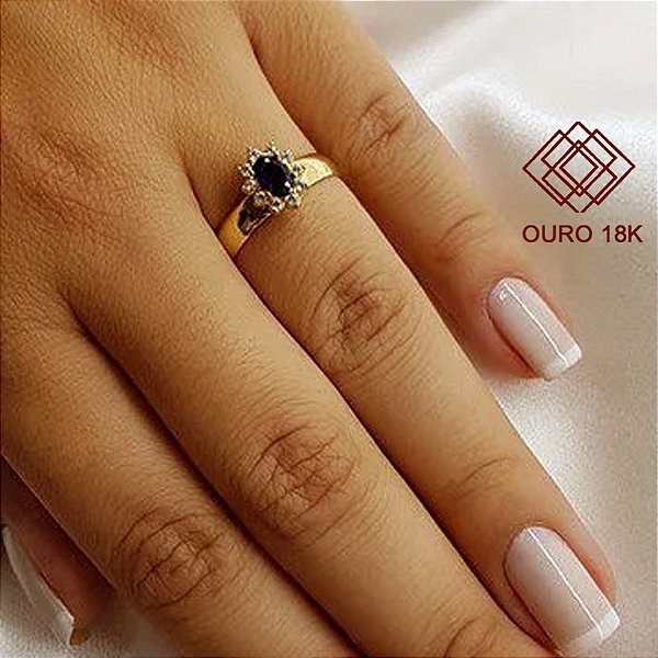 Anel Formatura Administração De Empresas Ouro 18k Zircônias - Sem emblema