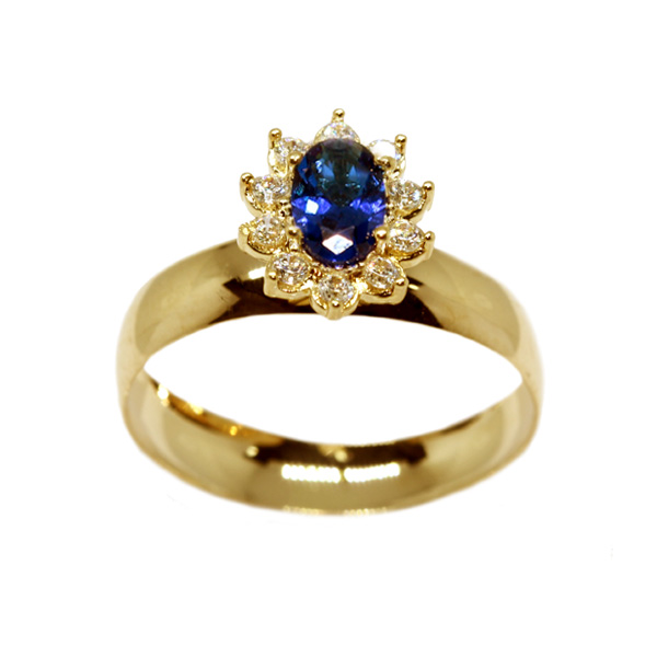 Anel Formatura Ciências Da Computação Ouro 18k Zircônias - Sem emblema