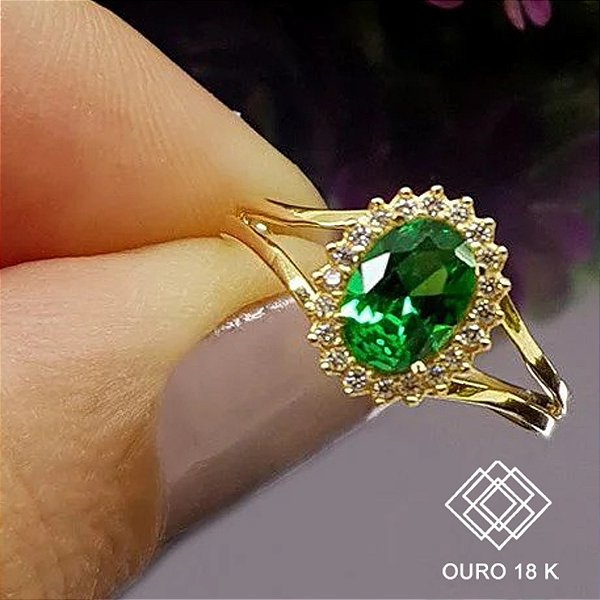 Anel Formatura Zootecnia Ouro 18k Zircônias - Sem emblema