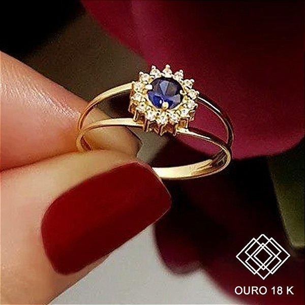 Anel Formatura Engenharia Civil Ouro 18k Zircônias - Sem emblema