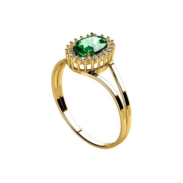 Anel Formatura Estética Ouro 18k Zircônias - Sem emblema