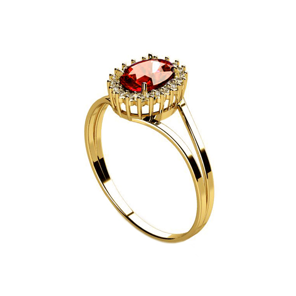 Anel Formatura Direito Ouro 18k Zircônias - Sem emblema