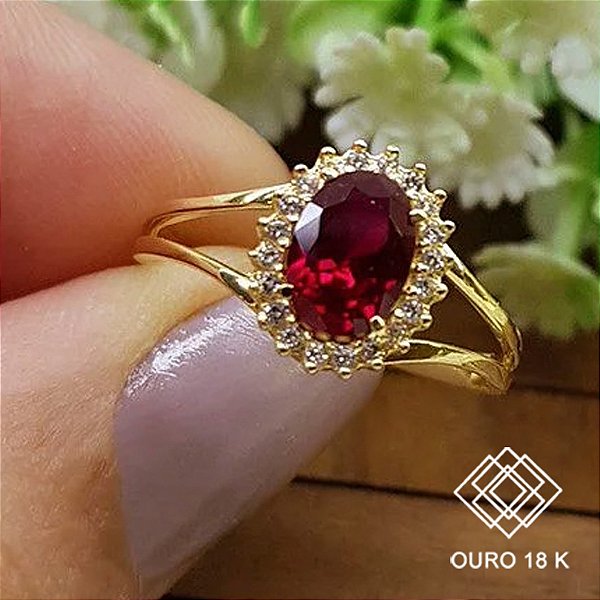 Anel Formatura Direito Ouro 18k Zircônias - Sem emblema