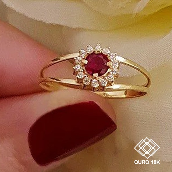 Anel Formatura Segurança Do Trabalho Ouro 18k Zircônias - Sem emblema