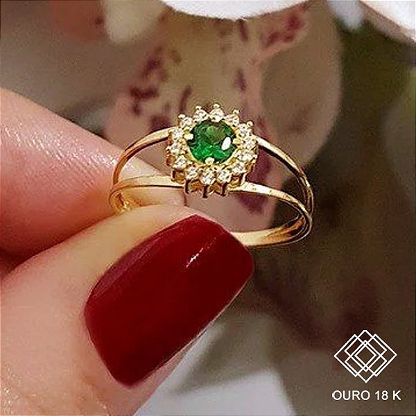 Anel Formatura Medicina Ouro 18k Zircônias - Sem emblema