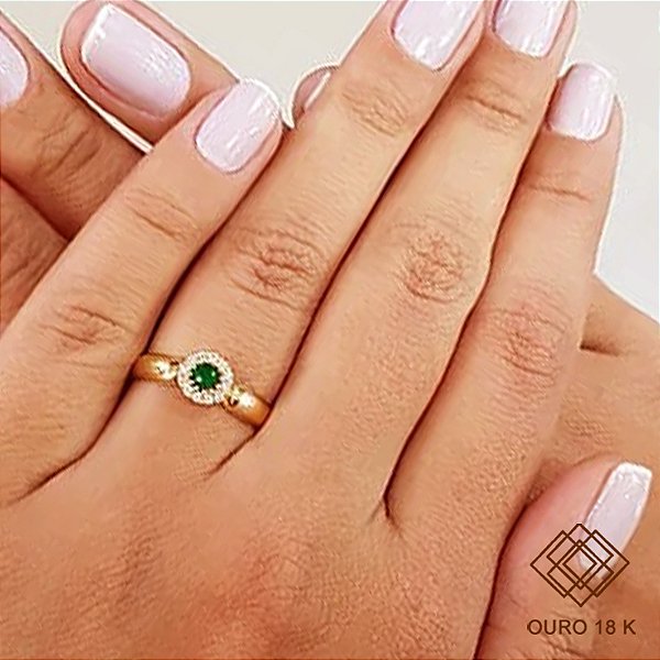 Anel Formatura Fisioterapia Ouro 18k Zircônias - Sem emblema