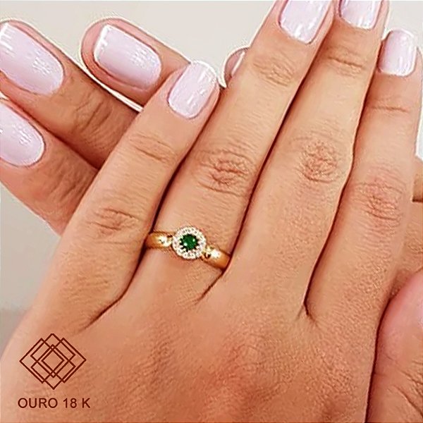 Anel Formatura Biomedicina Ouro 18k Zircônias - Sem emblema