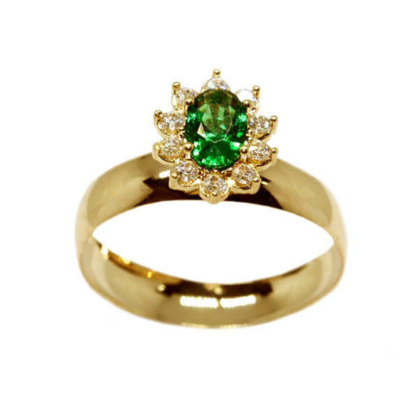 Anel Formatura Zootecnia Ouro 18k Zircônias - Sem emblema
