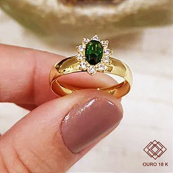 Anel Formatura Zootecnia Ouro 18k Zircônias - Sem emblema