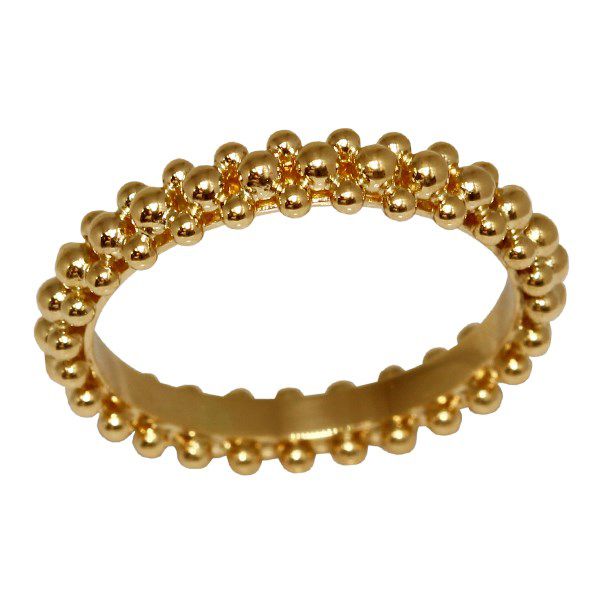 Anel Inteiro de Esferas Ouro 18k