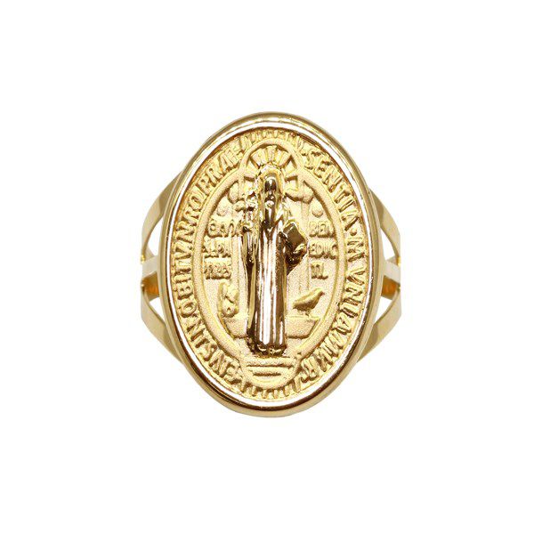 Anel São Bento Ouro 18k