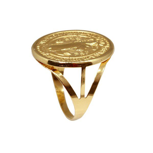 Anel São Bento Ouro 18k