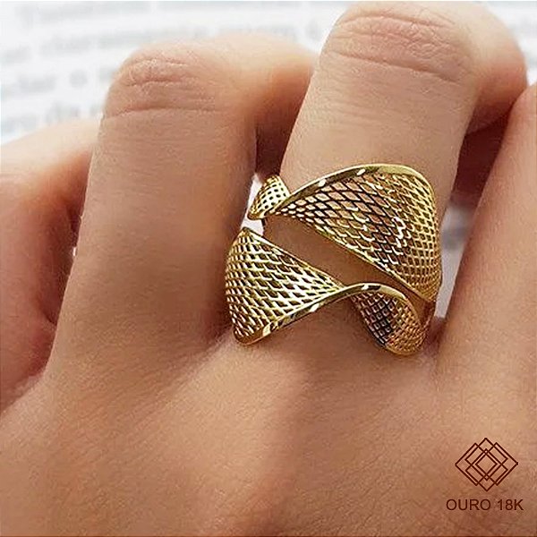 Anel Filigrana Ouro 18k
