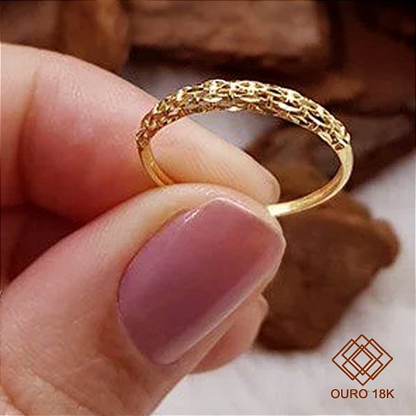 Anel Aparador Ouro 18k