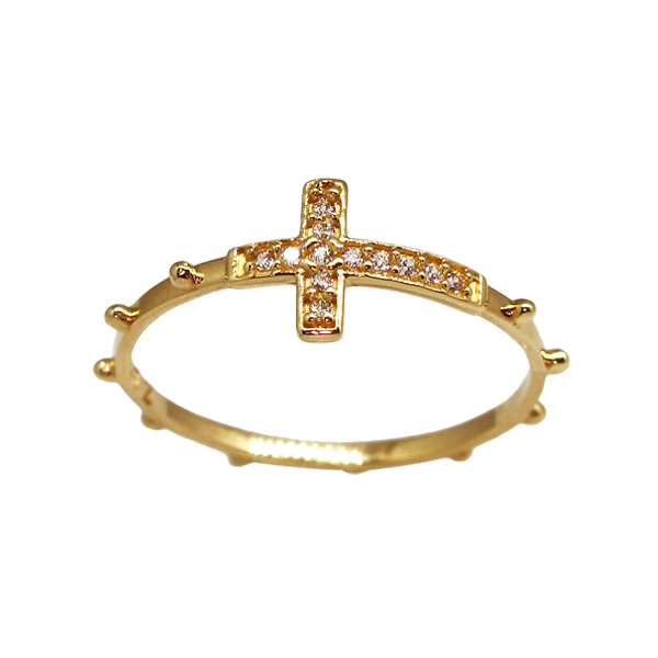 Anel Terço Ouro 18k