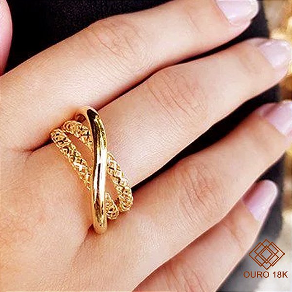 Anel Filigrana Ouro 18k
