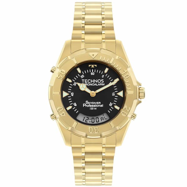 Relógio Technos Masculino Dourado T20557S/45P