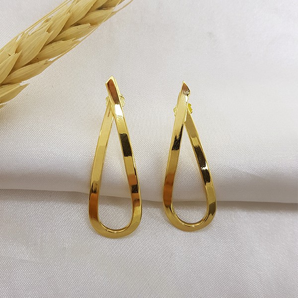 Brinco Grande Gancho Ouro 18k