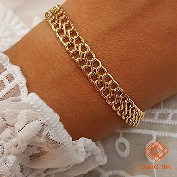 Pulseira Lacraia Ouro 18k