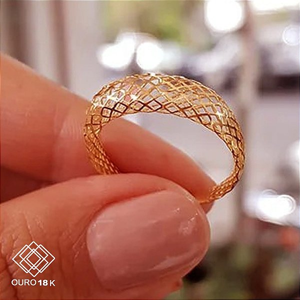 Anel Filigrana Ouro 18k