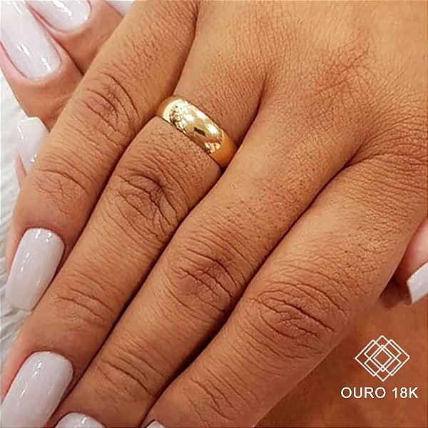 1 Aliança Casamento Ouro 18k