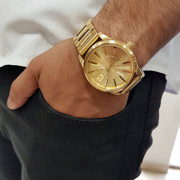 Relógio Diesel Masculino Dourado Dz1761b1 C2kx