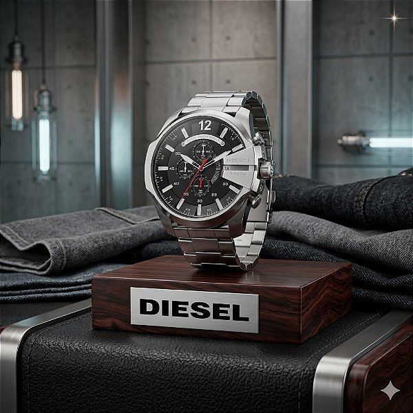 Relógio Diesel Masculino Prata Dz4308b1