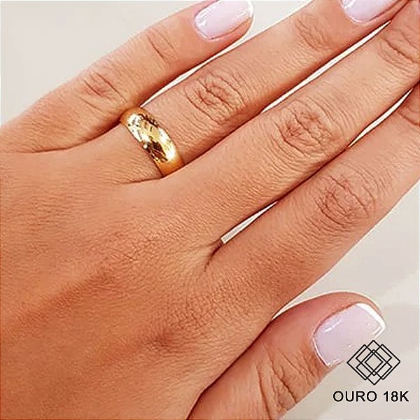 1 Aliança Casamento Ouro 18k