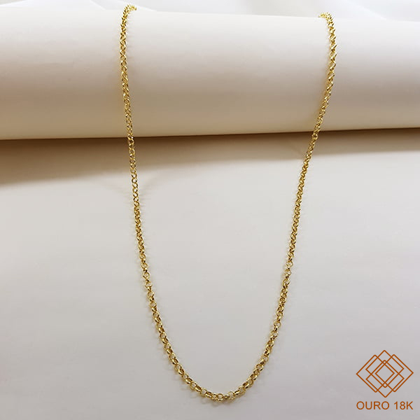 Cordão Elo Português Ouro 18k - 45cm
