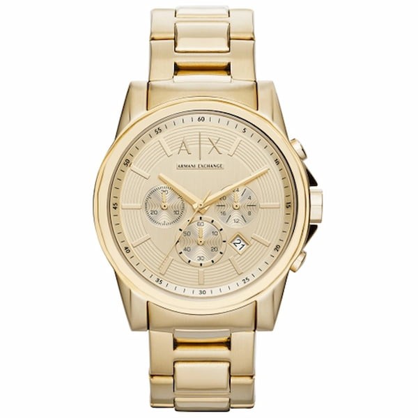 Relógio Armani Exchange Masculino Dourado Ax2099b1 C1kx