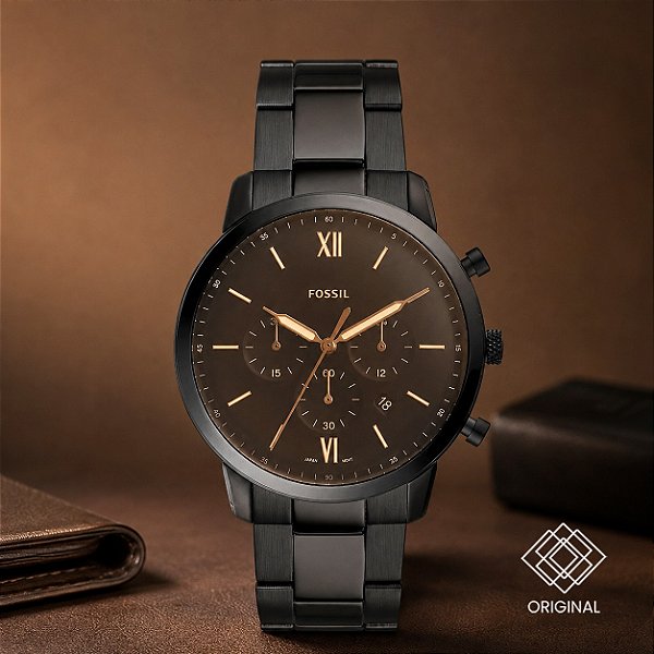 Relógio Fossil Masculino Preto Fs5525/1pn
