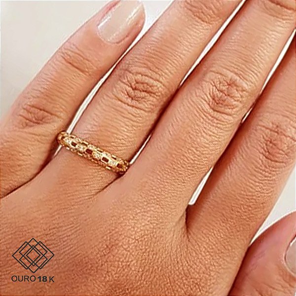 Anel Aparador Ouro 18k