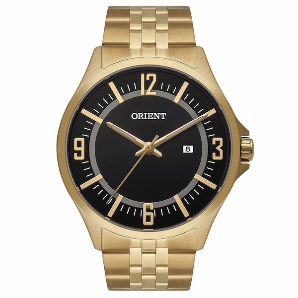 Relógio Orient Masculino Dourado Mgss1235 P2kx
