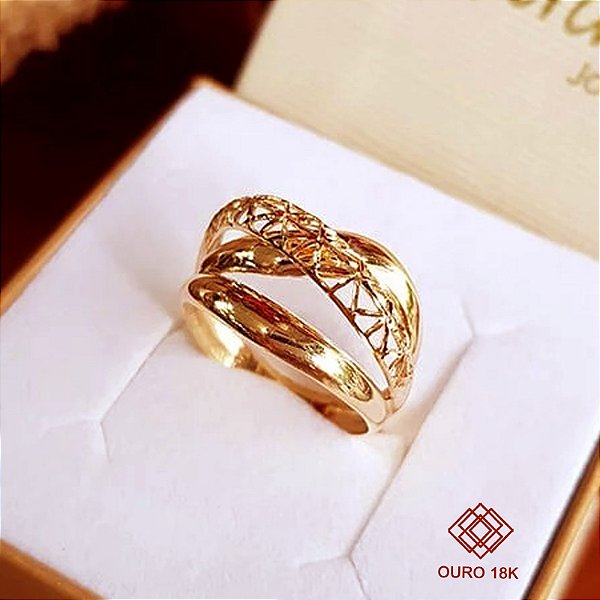 Anel Elos Filigrana Ouro 18k