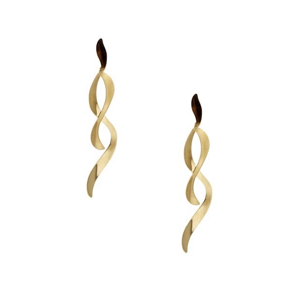 Brinco Curvas Ouro 18k