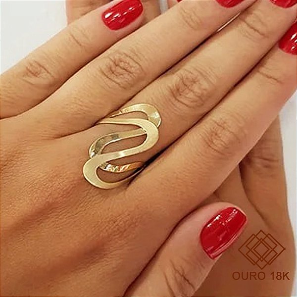 Anel S Ouro 18k