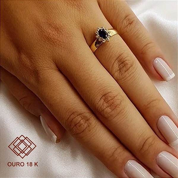 Anel Formatura Gestão Financeira Ouro 18k - Sem emblema