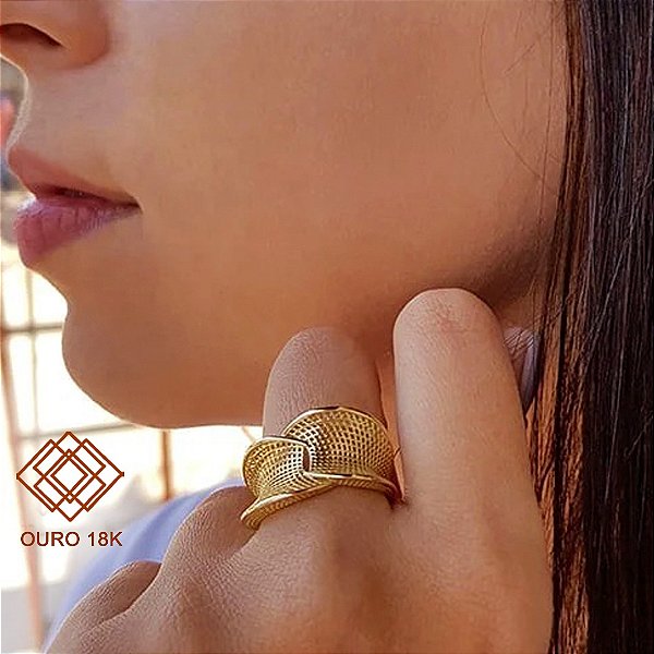 Anel Filigrana Ouro 18k