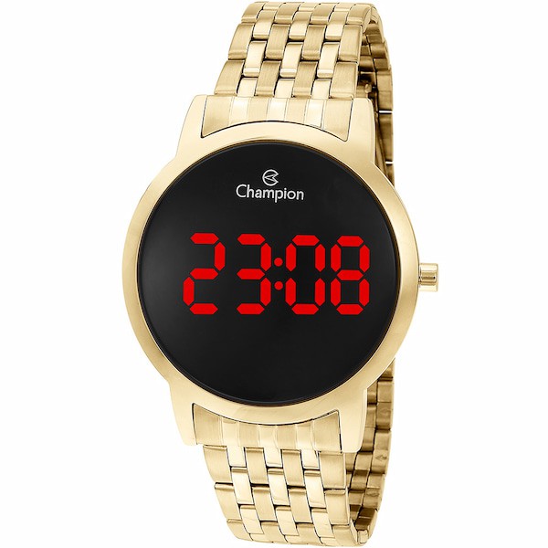 Relógio Champion Digital Feminino Dourado Ch40099h