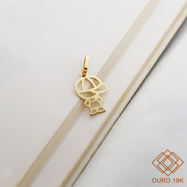 Pingente Menino Pequeno Ouro 18k