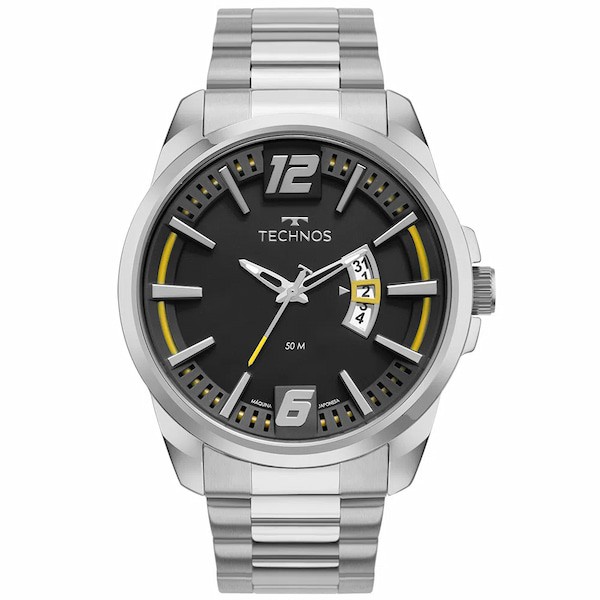 Relógio Technos Masculino Prata 2117lcus/1p