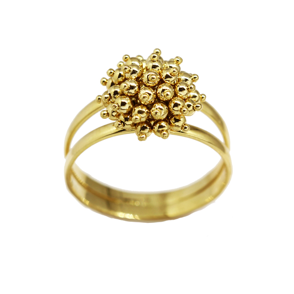 Anel Esferas Ouro 18k