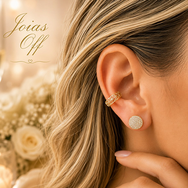 Piercing Filigrana Encaixe Ouro 18k