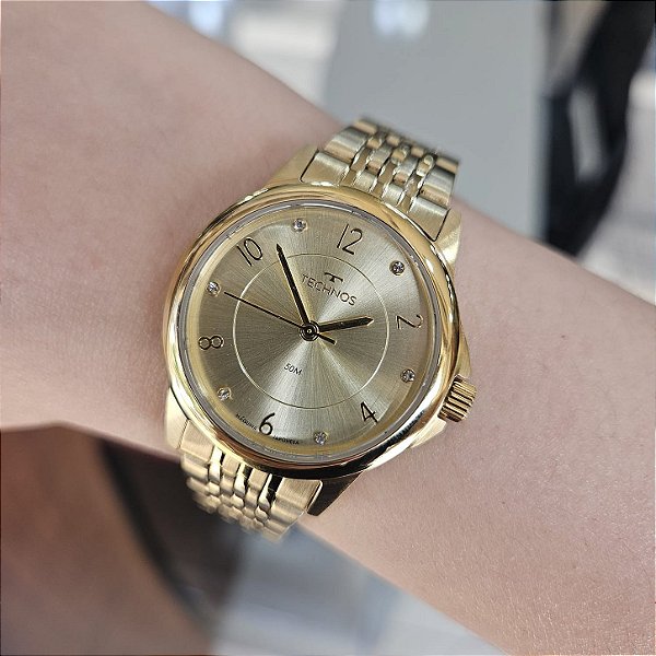 Relógio Technos Feminino Dourado 2035mxc/1x