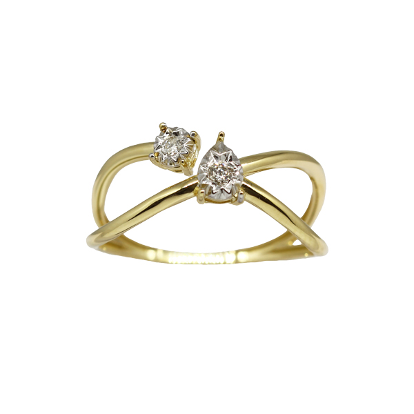 Anel Ouro 18k Diamante