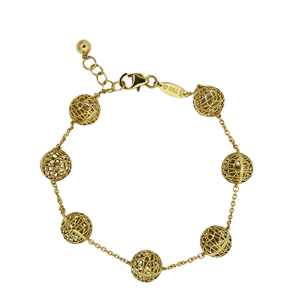 Pulseira Bola Filigrana Ouro 18k