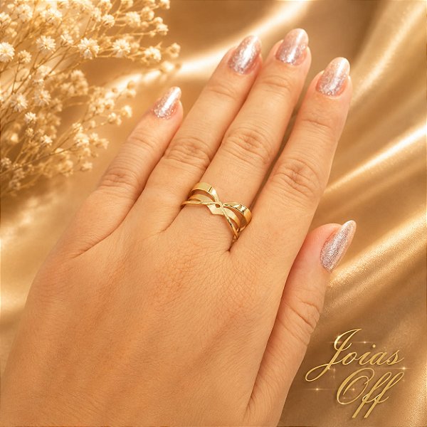 Anel Estamparia Ouro 18k