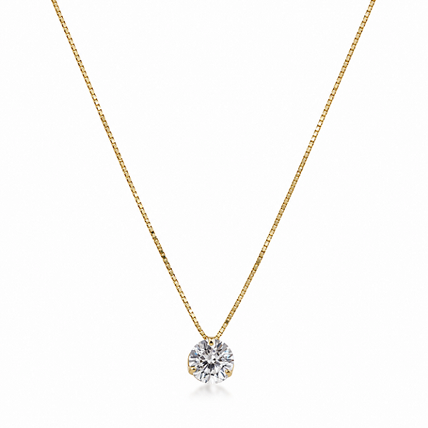Gargantilha Veneziana com Ponto de Luz Zircõnias Ouro 18k - 45CM